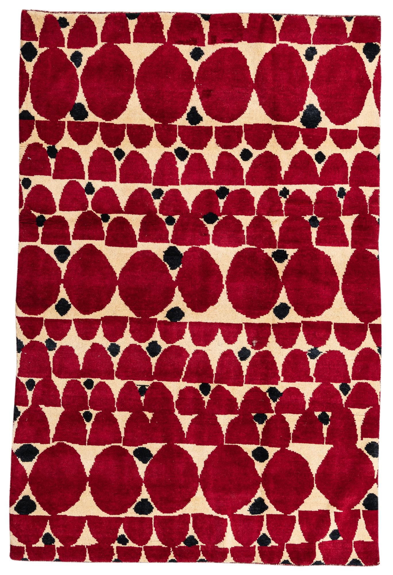5' 4 x 8' Hand Knotted Darya Wool Rug