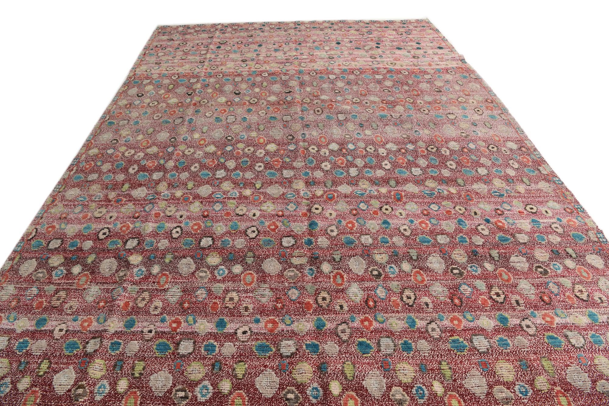 9' 11 x 14' 10 Hand Knotted Darya Wool Rug