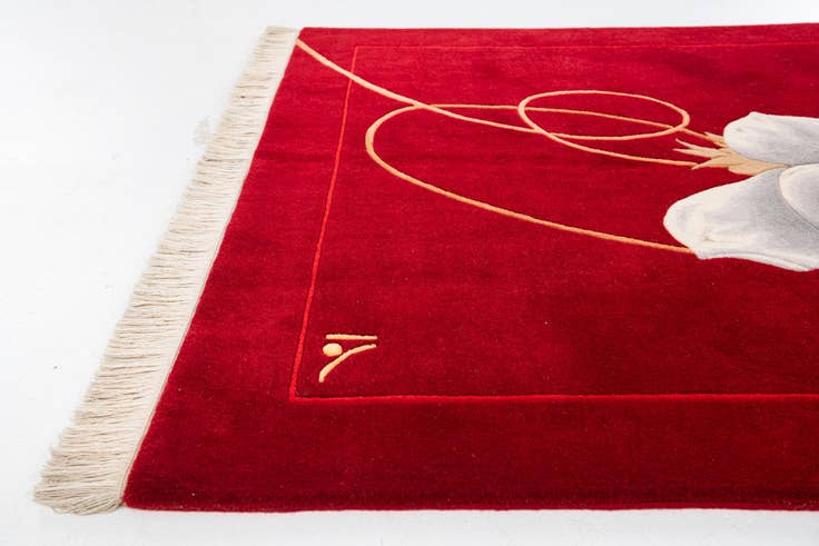 Detail image of 4' x 5' 11 Hand Knotted Darya Rug