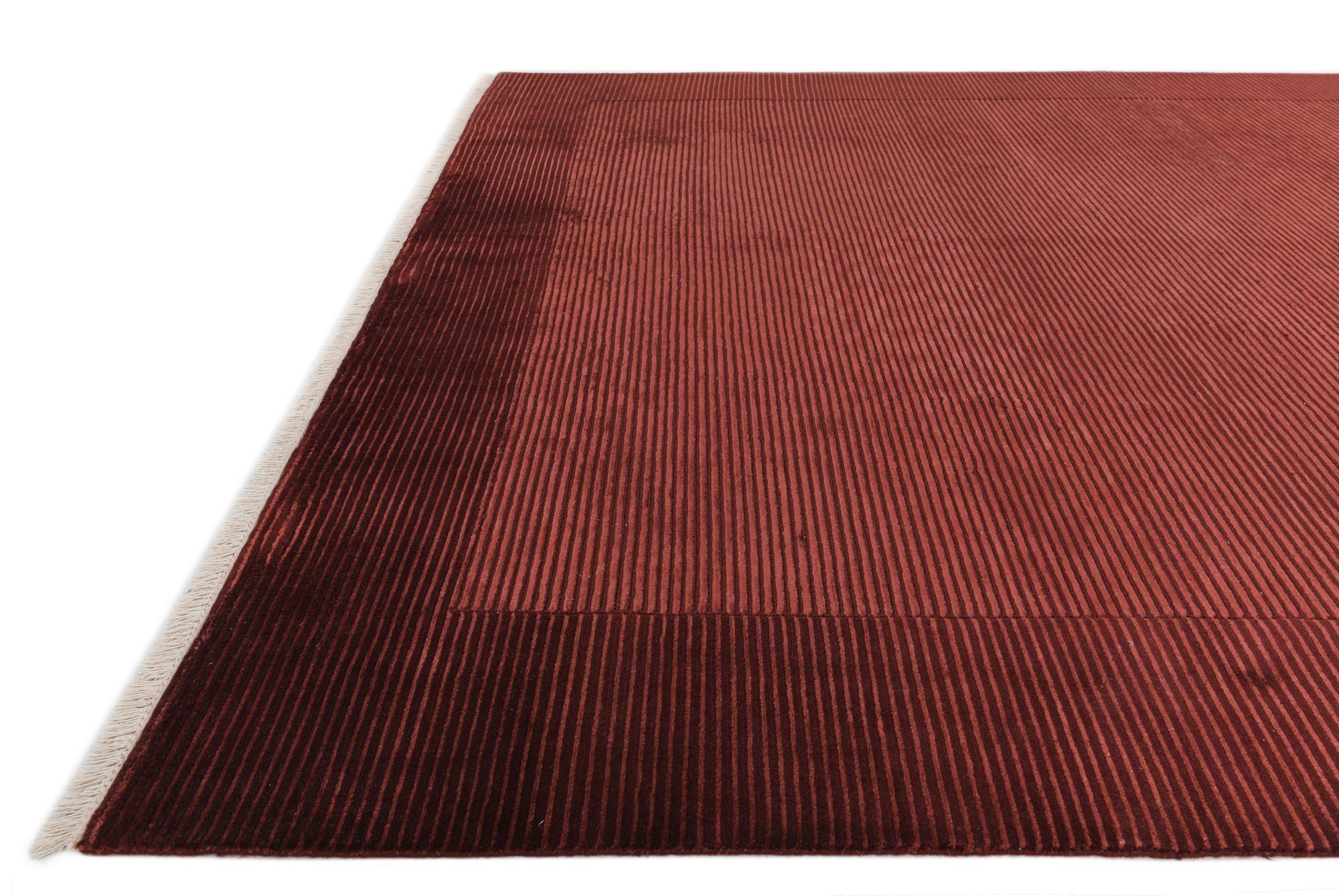 8' x 11' 3 Hand Knotted Darya Wool Rug