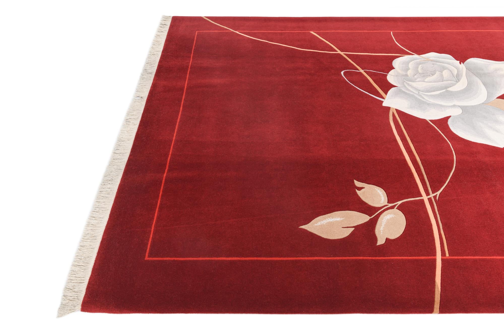 6' 8 x 9' 11 Hand Knotted Darya Wool Rug