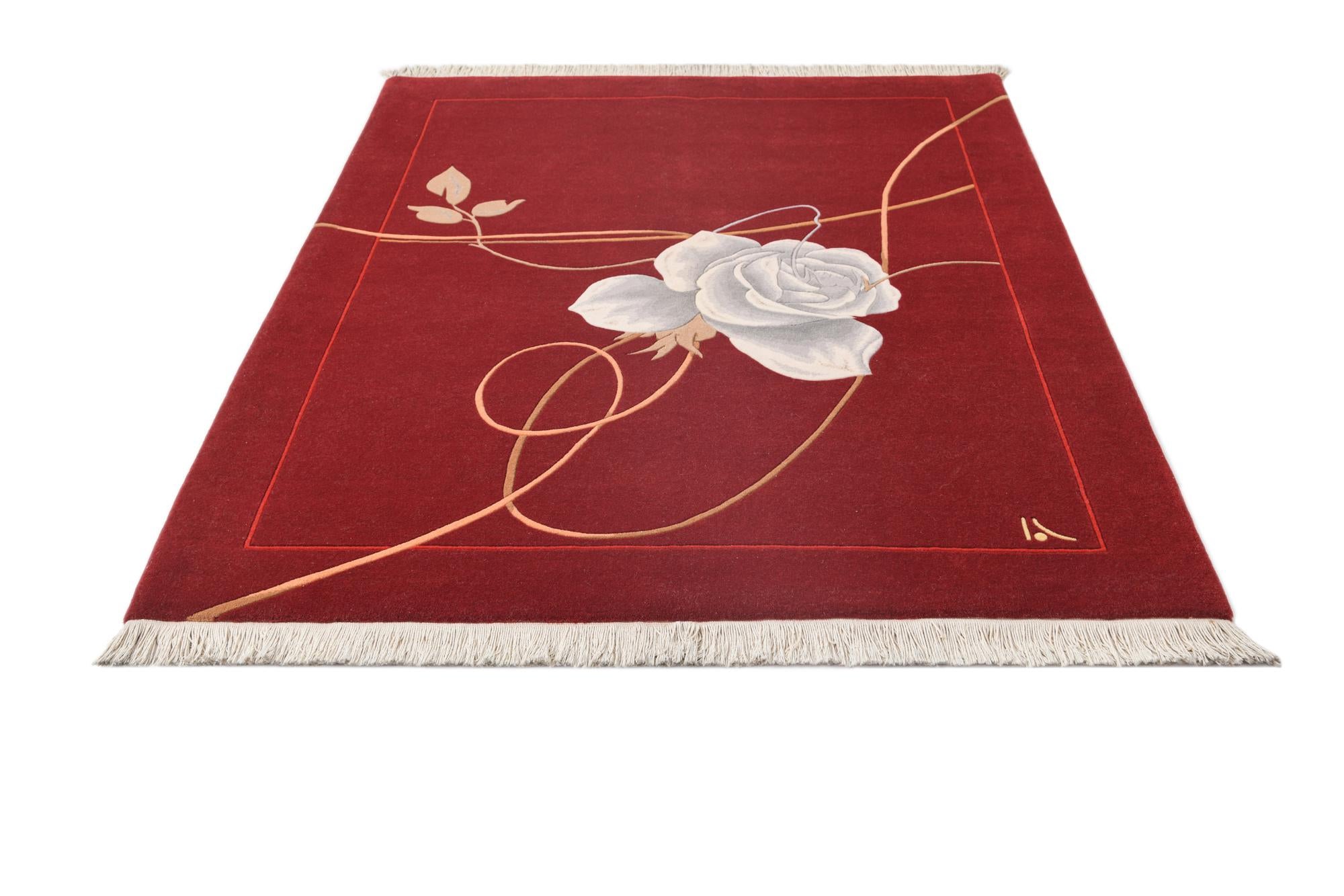 4' 11 x 6' 7 Hand Knotted Darya Wool Rug