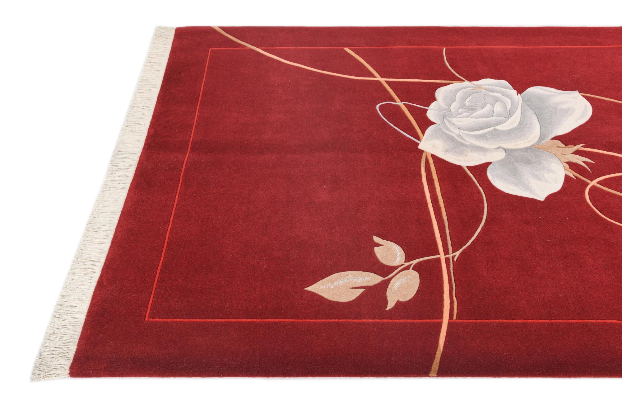 4' 11 x 6' 7 Hand Knotted Darya Wool Rug