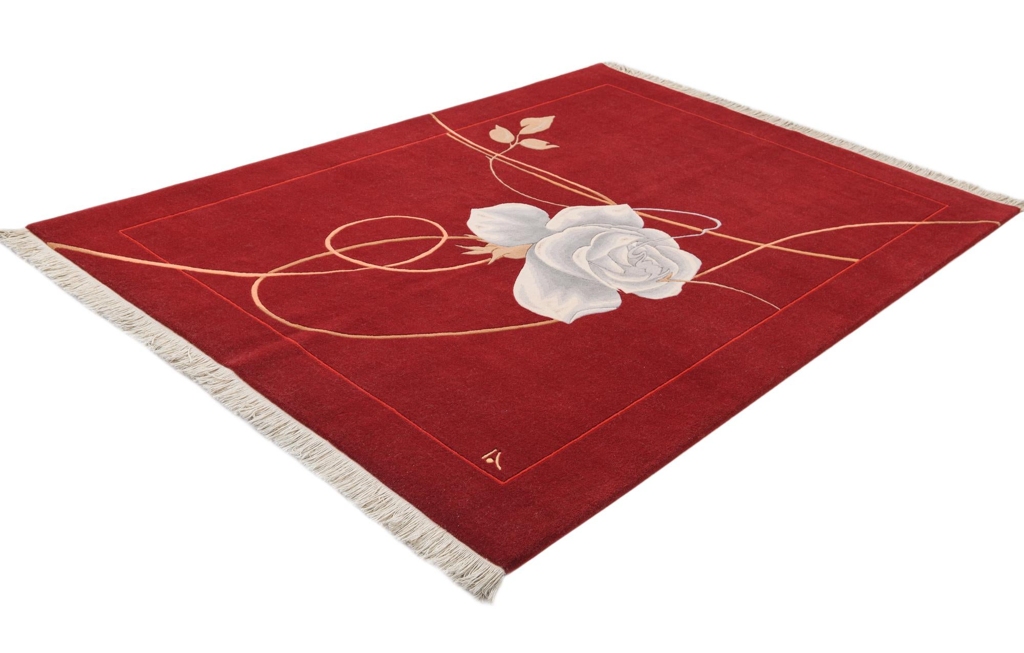 5' 7 x 7' 10 Hand Knotted Darya Wool Rug