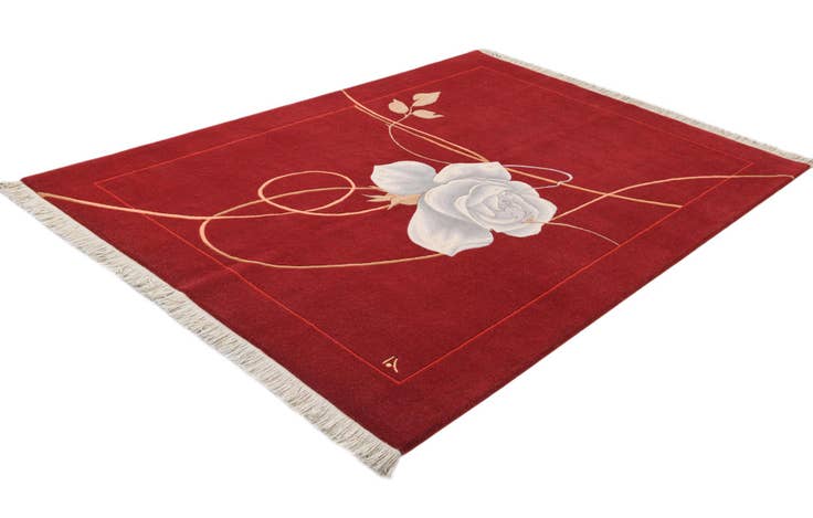 Detail image of 5' 7 x 7' 10 Hand Knotted Darya Wool Rug