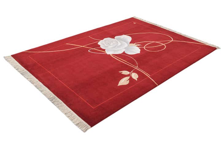 5' 7 x 7' 10 Hand Knotted Darya Wool Rug