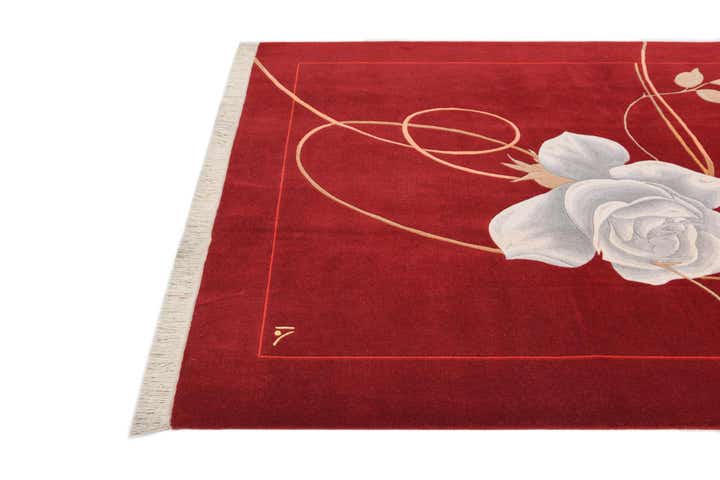 5' 7 x 7' 10 Hand Knotted Darya Wool Rug