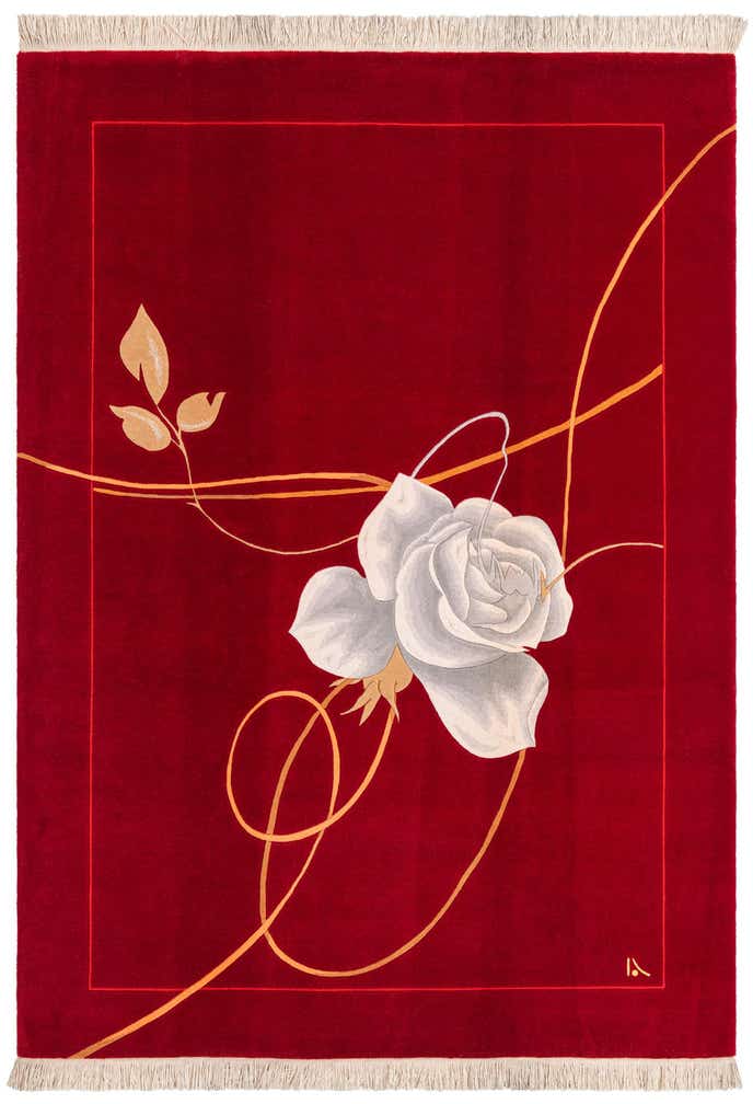 5' 7 x 7' 10 Hand Knotted Darya Wool Rug