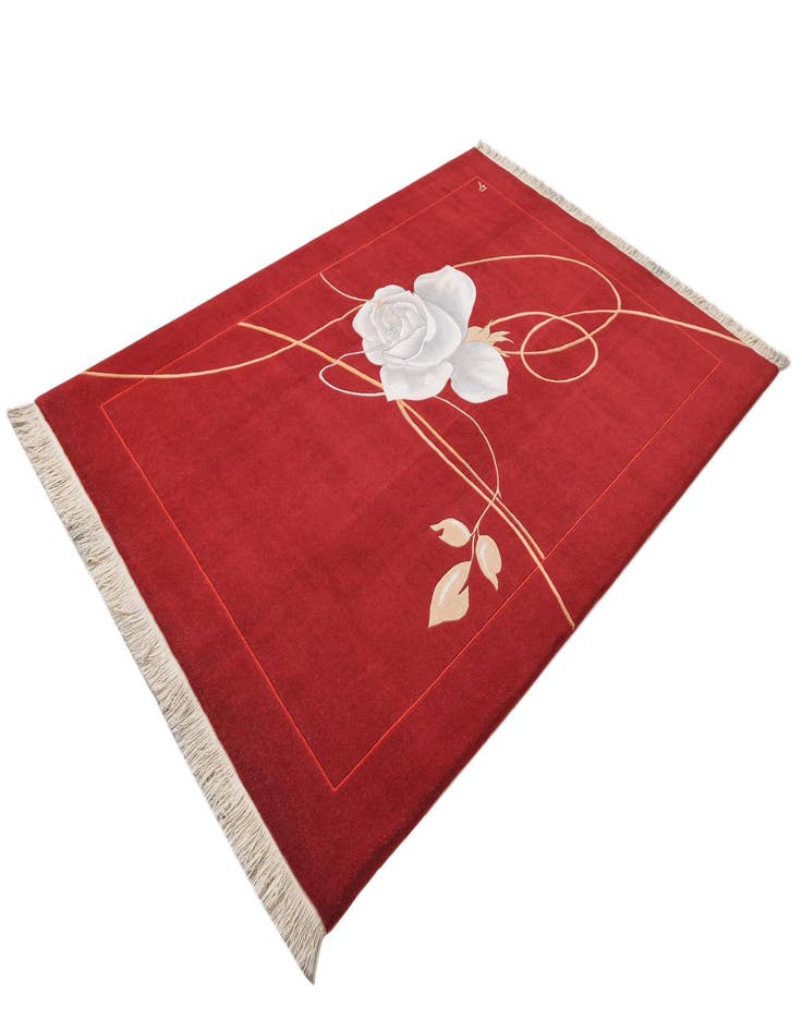 Detail image of 5' 8 x 8' Hand Knotted Darya Wool Rug