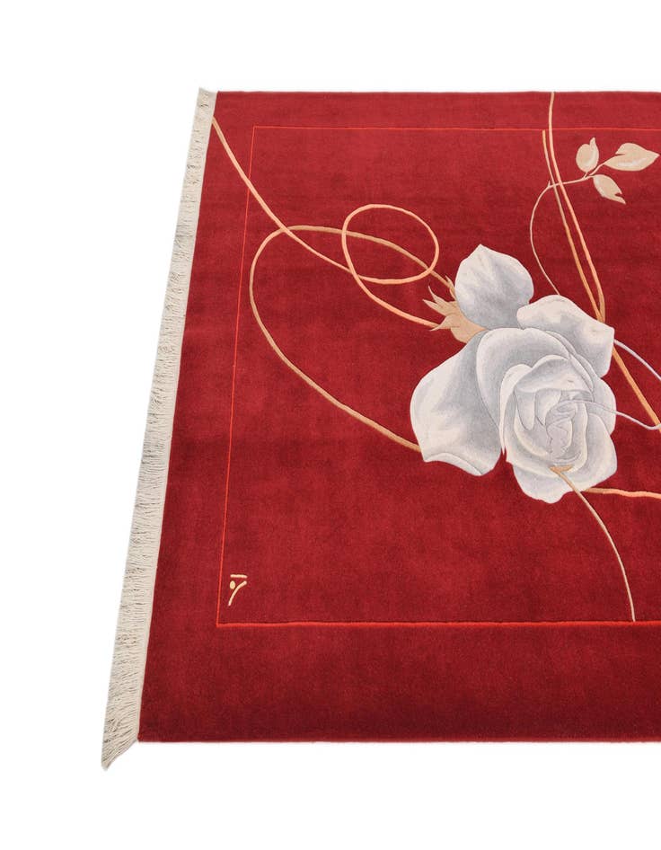 Detail image of 5' 8 x 8' Hand Knotted Darya Wool Rug