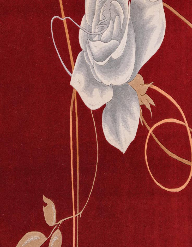 Detail image of 5' 8 x 8' Hand Knotted Darya Wool Rug