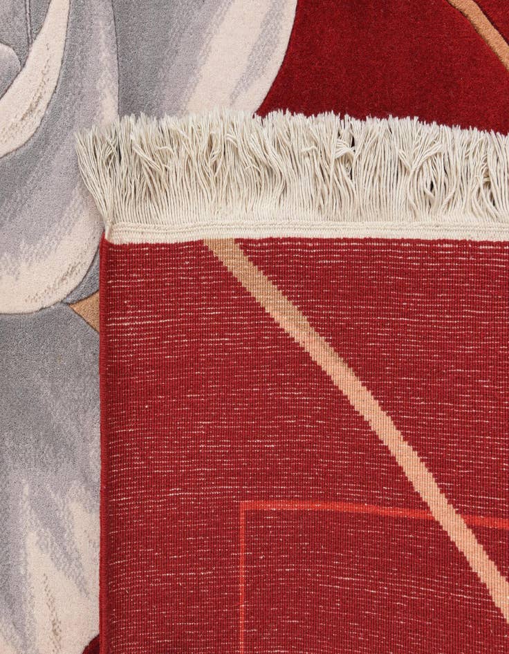 Detail image of 5' 8 x 8' Hand Knotted Darya Wool Rug