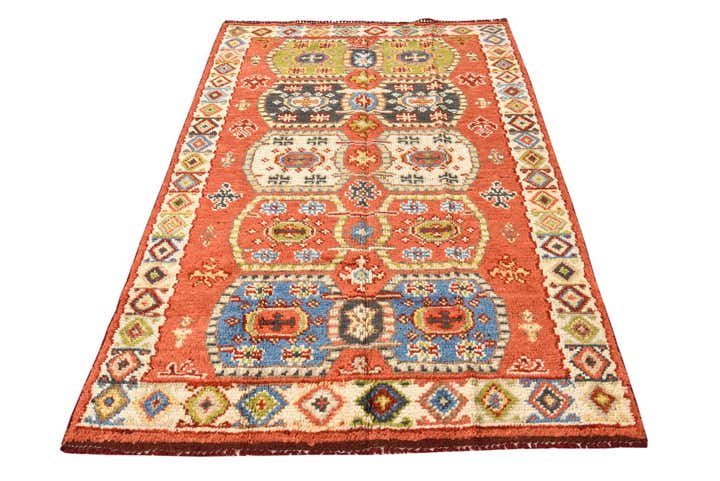4' x 6' 3 Hand Knotted Darya Wool Rug