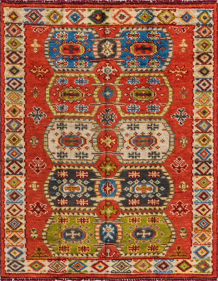 Detail image of 4' x 6' 3 Hand Knotted Darya Wool Rug