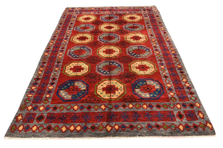 Detail image of 5' 6 x 8' 3 Hand Knotted Darya Wool Rug