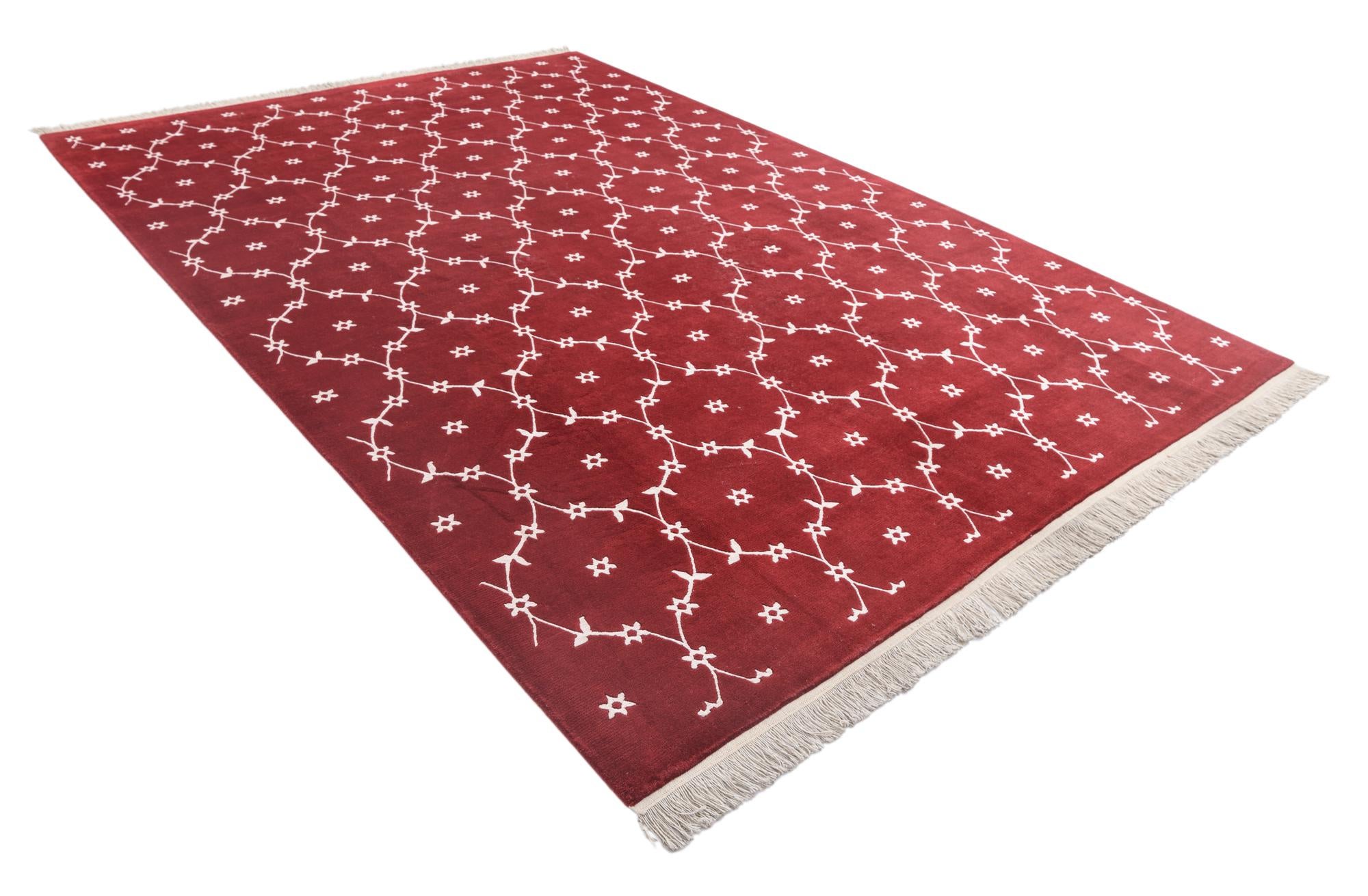 8' x 11' 5 Hand Knotted Darya Wool Rug