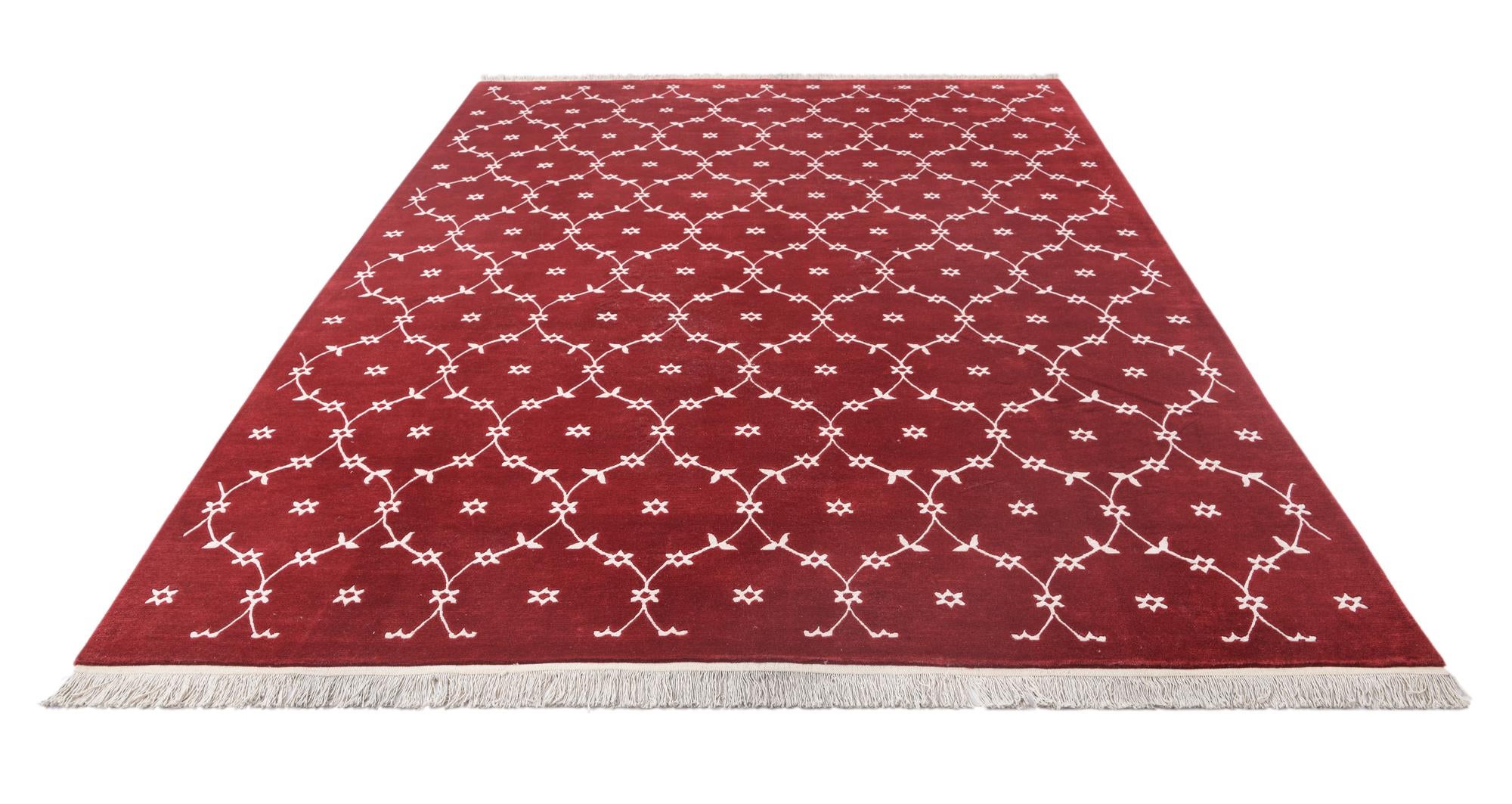 8' x 11' 5 Hand Knotted Darya Wool Rug