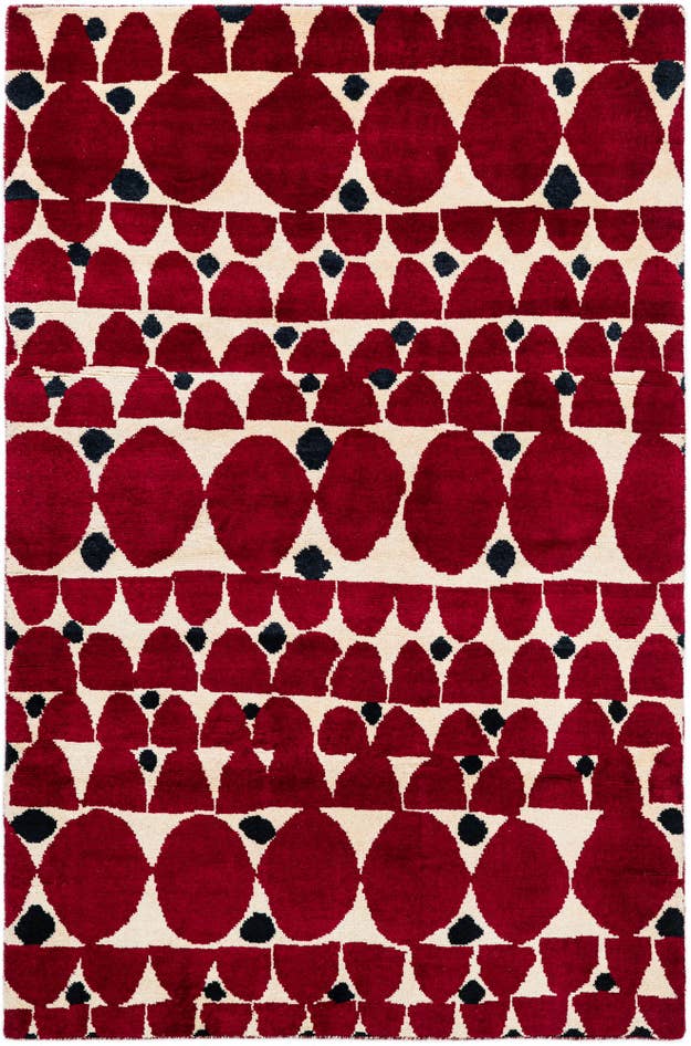 Detail image of 5' 3 x 8' 1 Hand Knotted Darya Wool Rug