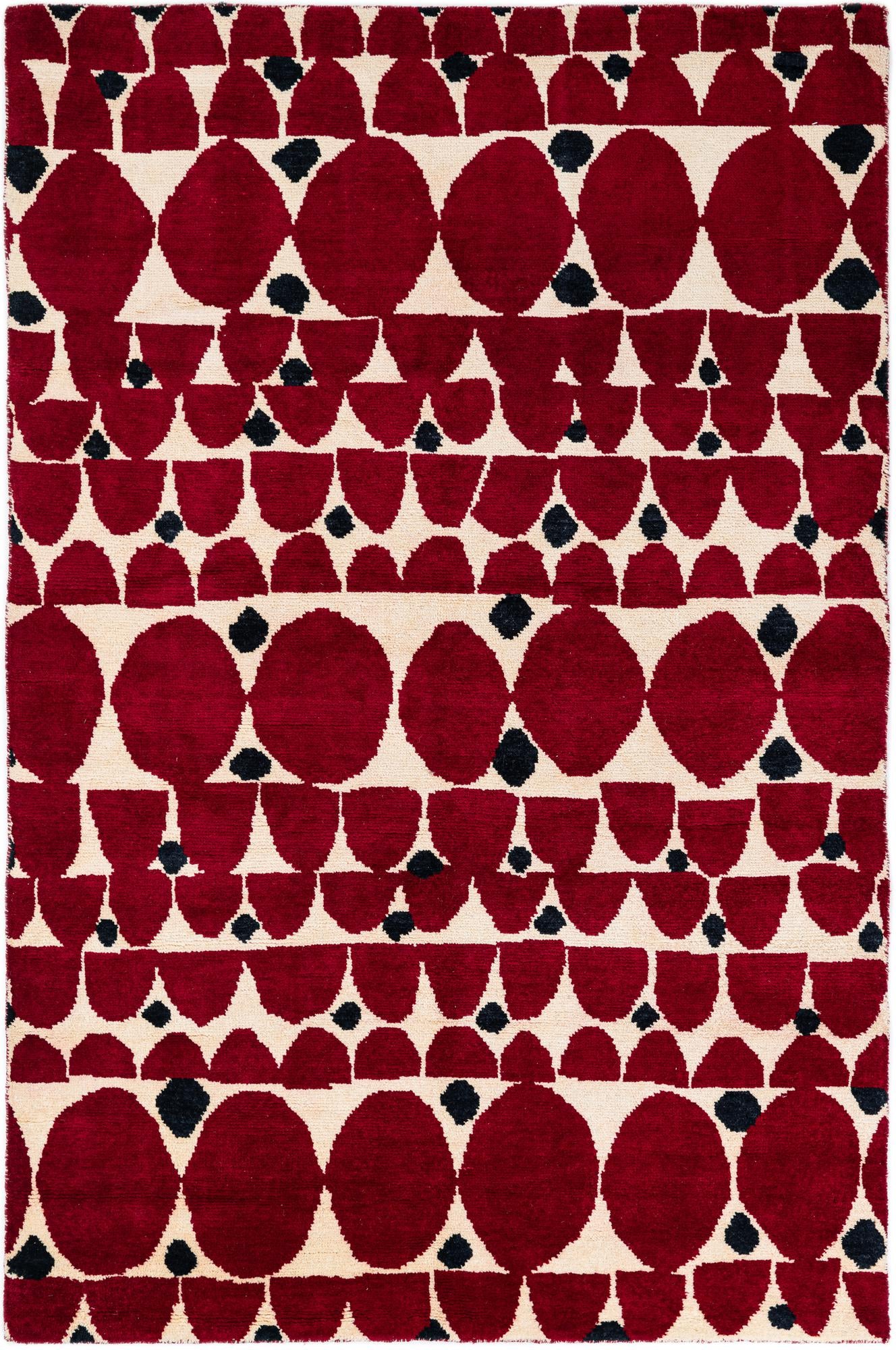 5' 4 x 8' Hand Knotted Darya Wool Rug