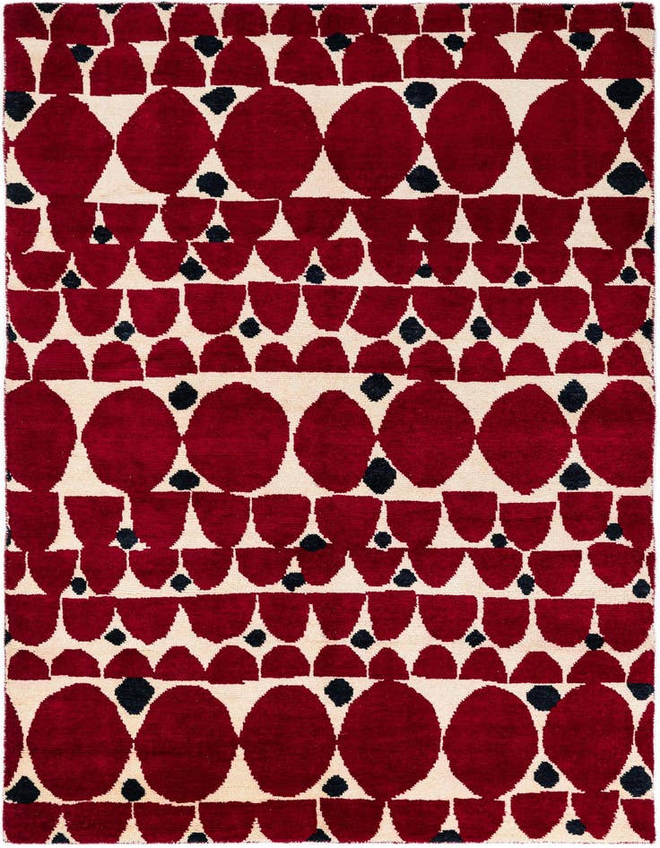 Detail image of 5' 4 x 8' Hand Knotted Darya Wool Rug