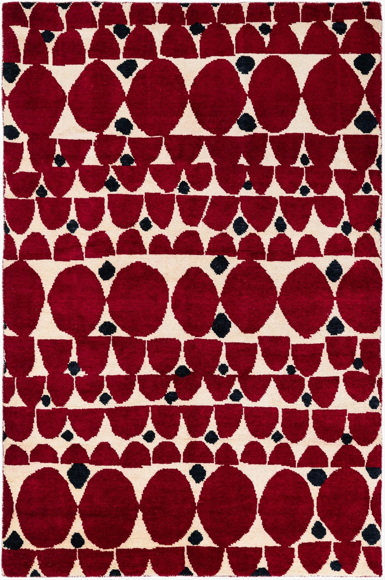 5' 4 x 8'  Hand Knotted Darya Wool Rug