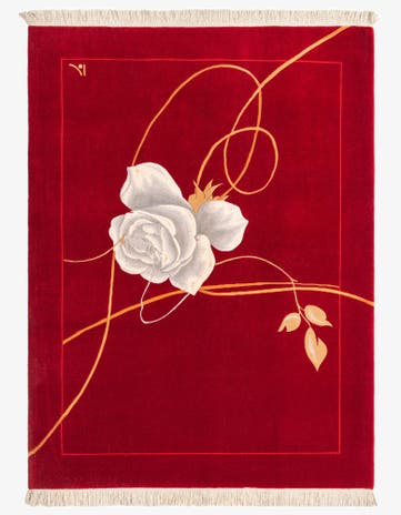 4' 11 x 6' 8 Hand Knotted Darya Wool Rug