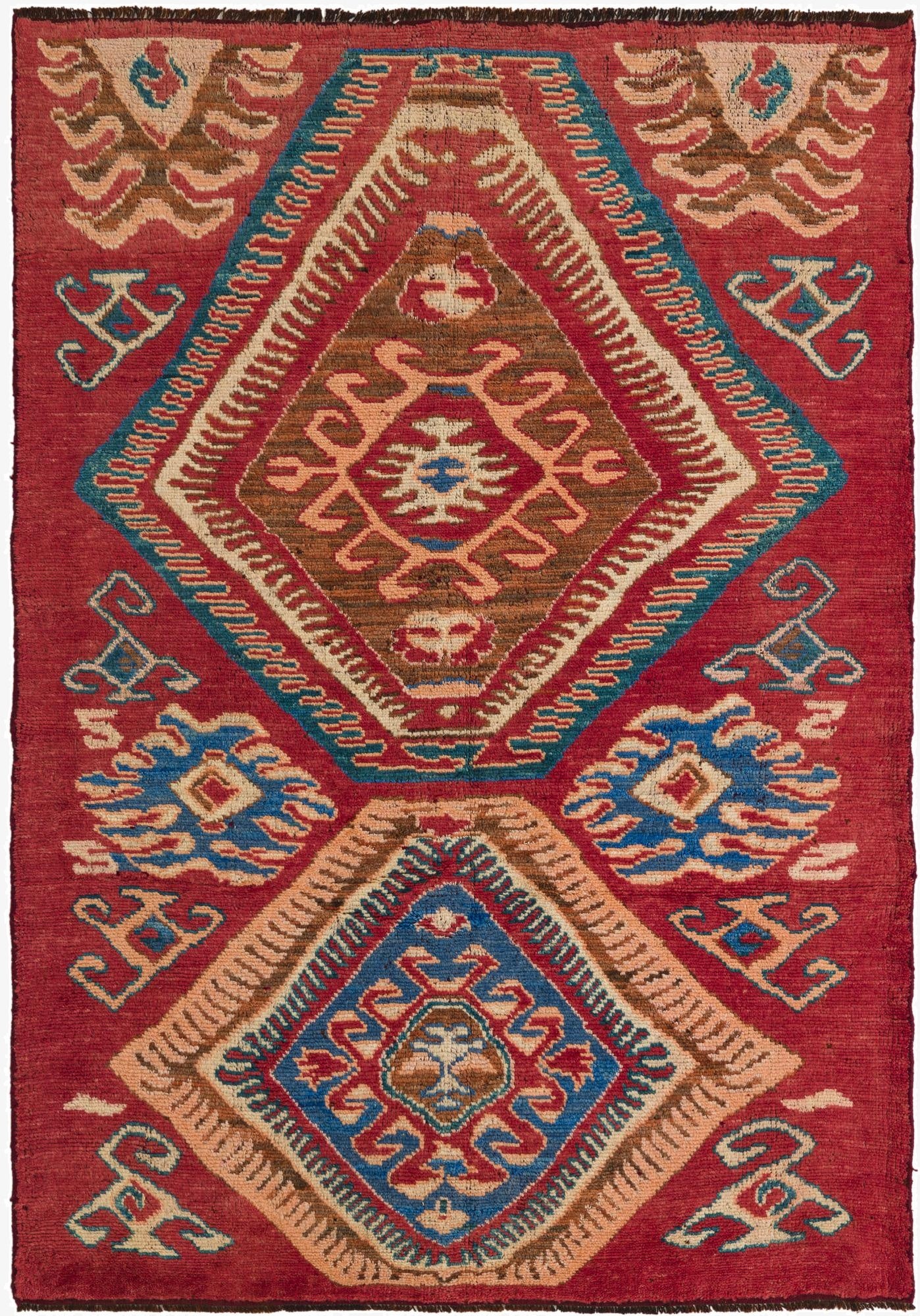 5' 7 x 7' 10  Hand Knotted Darya Wool Rug