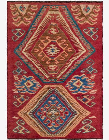 5' 7 x 7' 10 Hand Knotted Darya Wool Rug