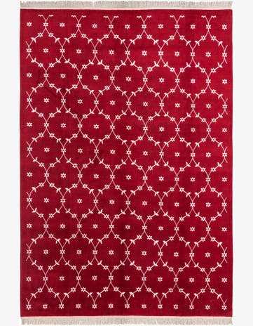 8' x 11' 5 Hand Knotted Darya Wool Rug