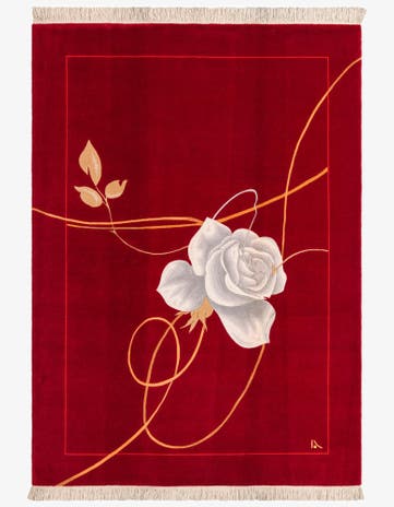 5' 7 x 7' 10 Hand Knotted Darya Wool Rug