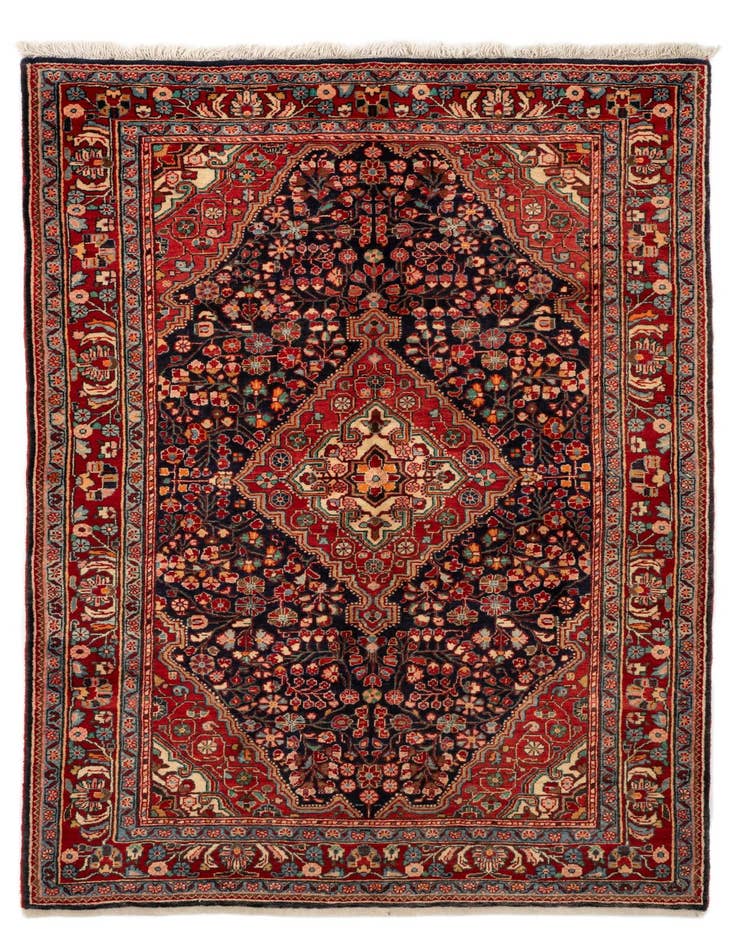 Detail image of 4' 6 x 7' 2 Hand Knotted Djosan Persian Wool Rug