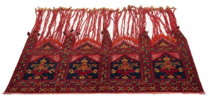 1' 8 x 4' 11 Hand Knotted Door surround Wool Rug