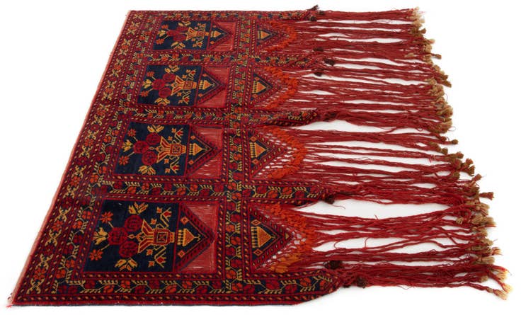 Detail image of 1' 8 x 4' 11 Hand Knotted Door surround Wool Rug
