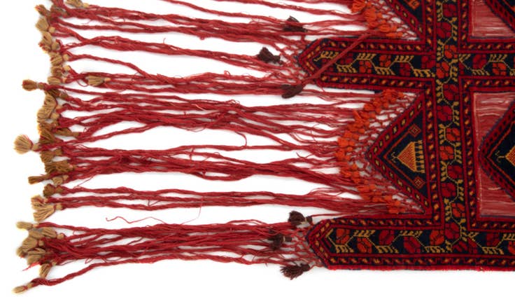 Detail image of 1' 8 x 4' 11 Hand Knotted Door surround Wool Rug