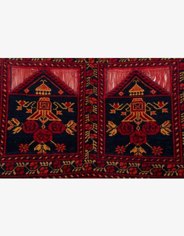 1' 8 x 4' 11 Hand Knotted Door surround Wool Rug