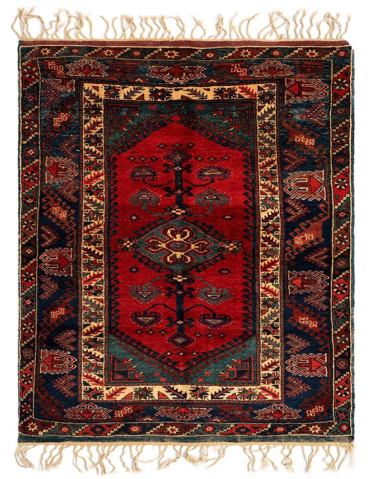 Detail image of 4' x 5' 11 Dosemealti Wool Rug