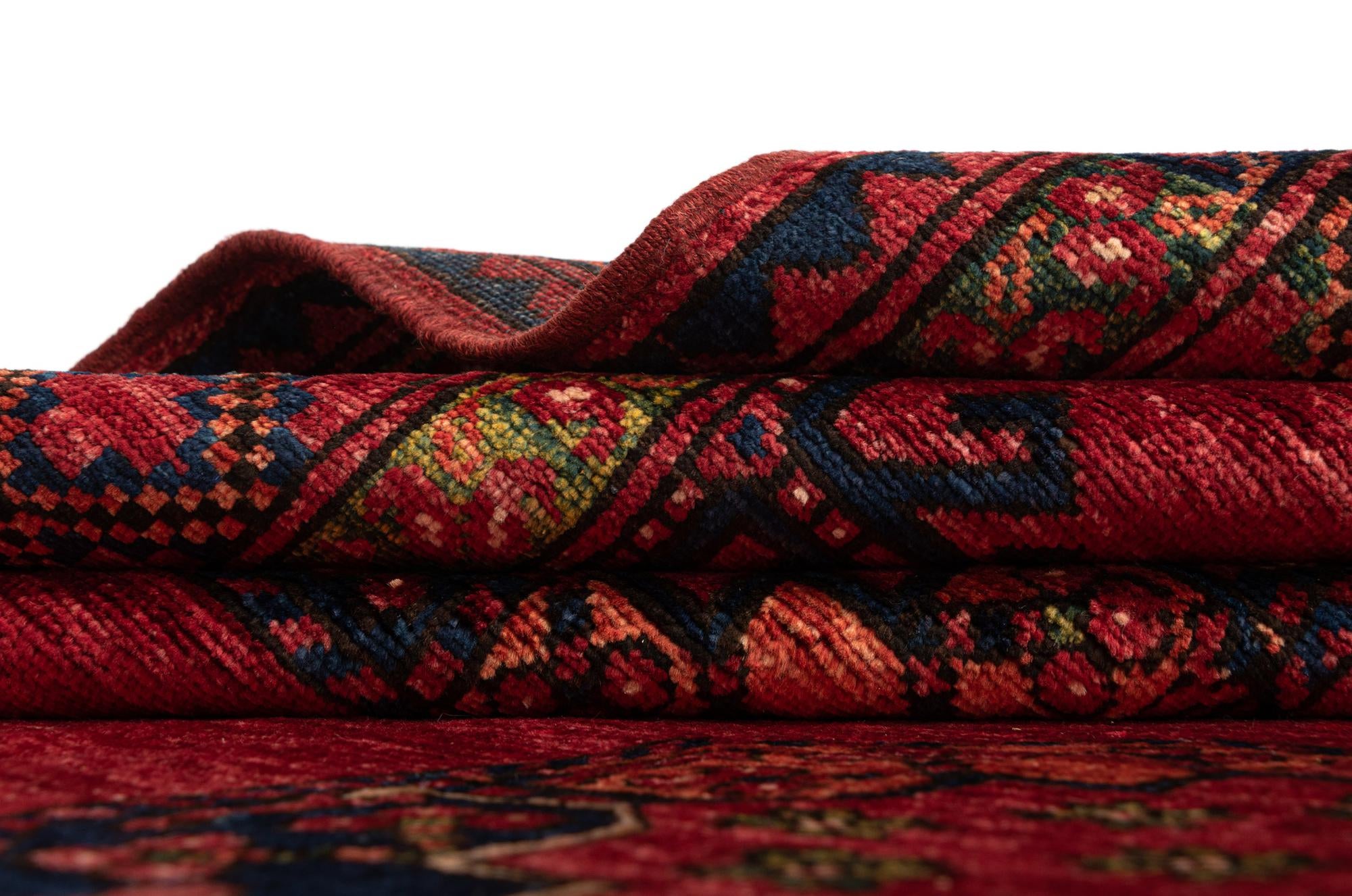 5' 1 x 6' 9 Ersari Afghan Wool Rug