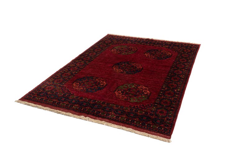 Detail image of 5' x 7' Ersari Afghan Wool Rug