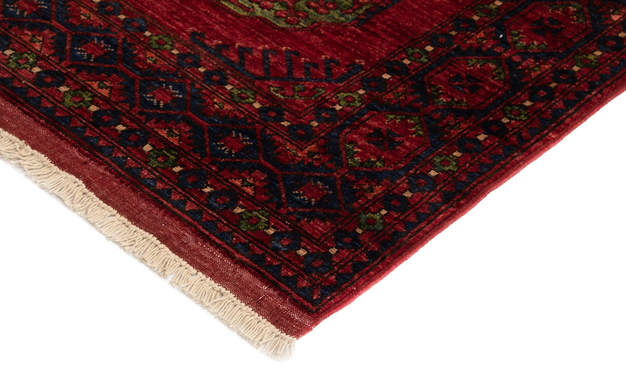 5' x 7' Ersari Afghan Wool Rug