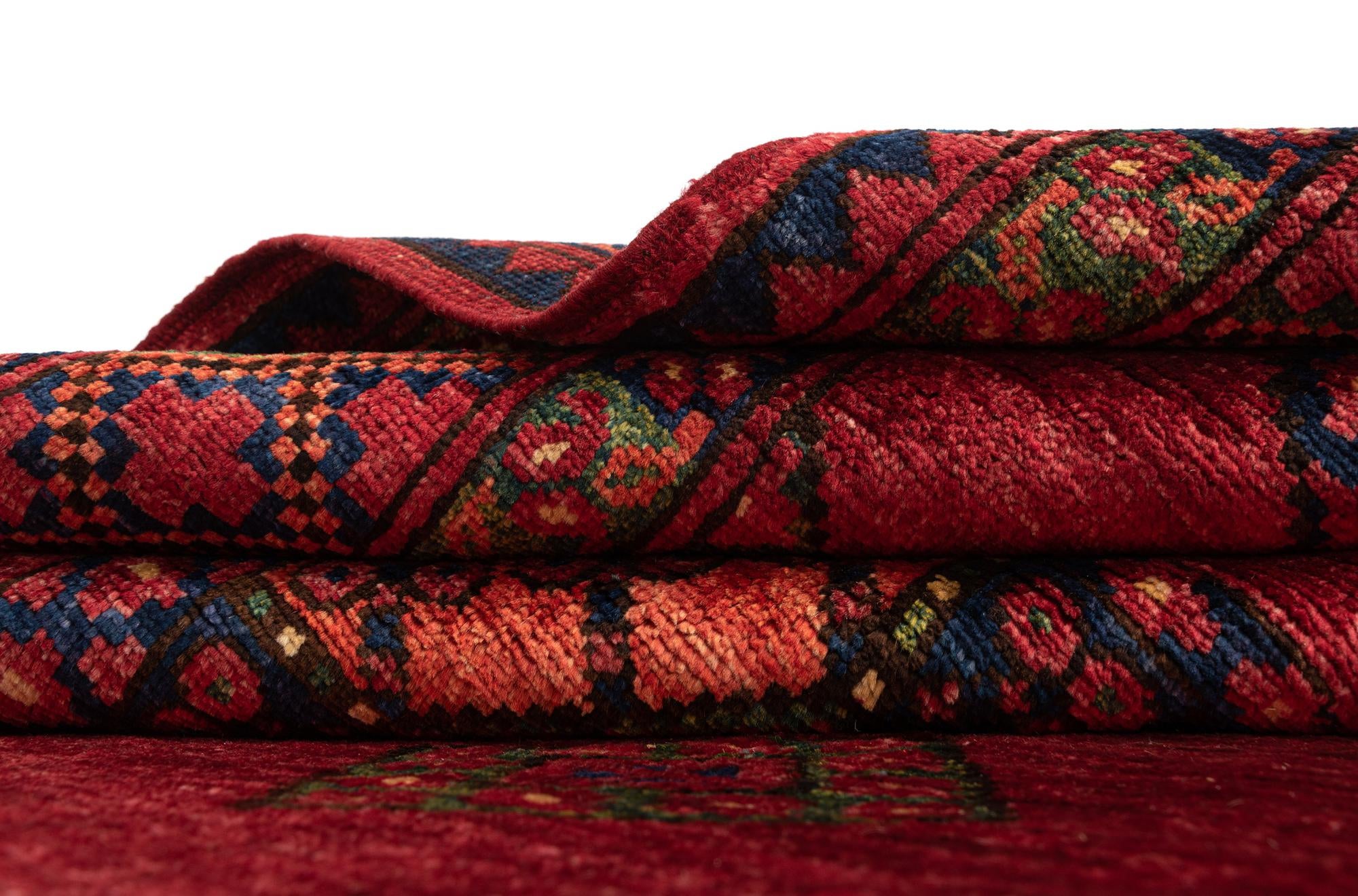 5' 1 x 6' 7 Ersari Afghan Wool Rug