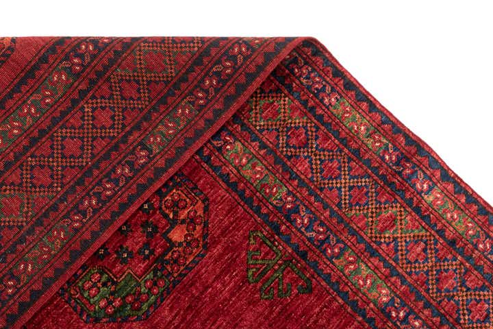 6' 9 x 9' 9 Ersari Afghan Wool Rug