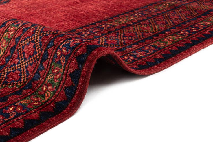 Detail image of 6' 8 x 9' 9 Ersari Afghan Wool Rug