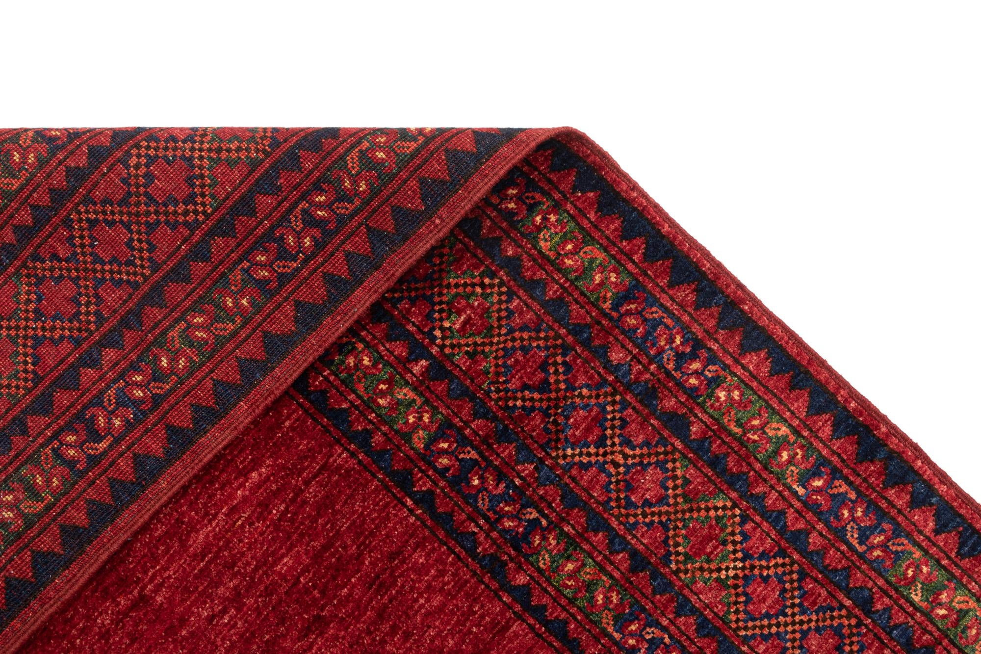6' 8 x 9' 9 Ersari Afghan Wool Rug