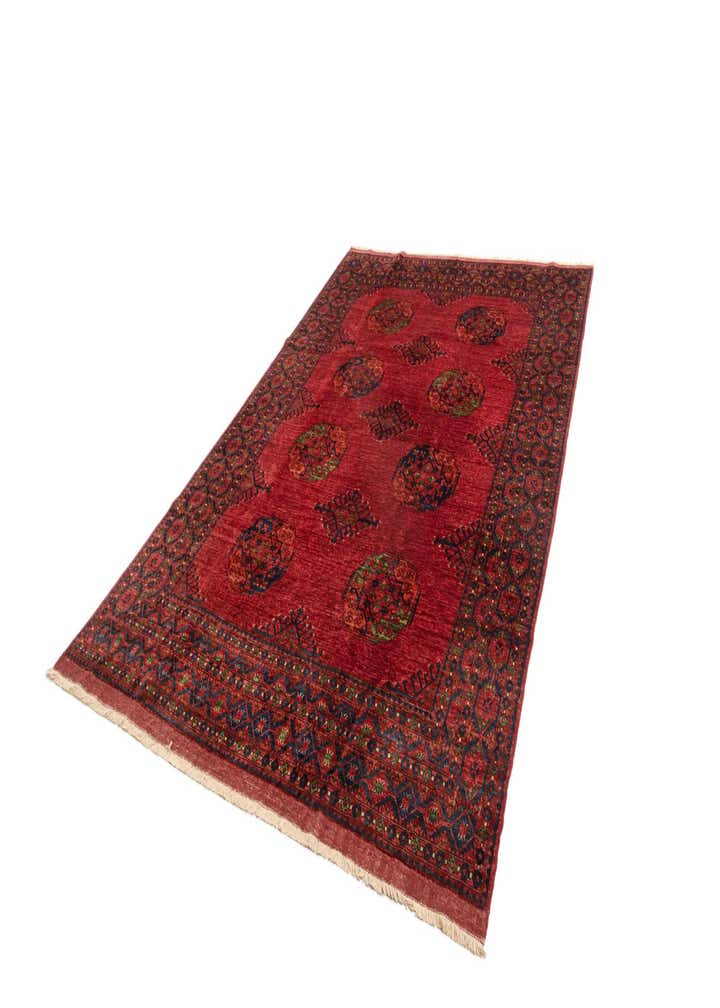 7' 2 x 10' 8 Ersari Afghan Wool Rug