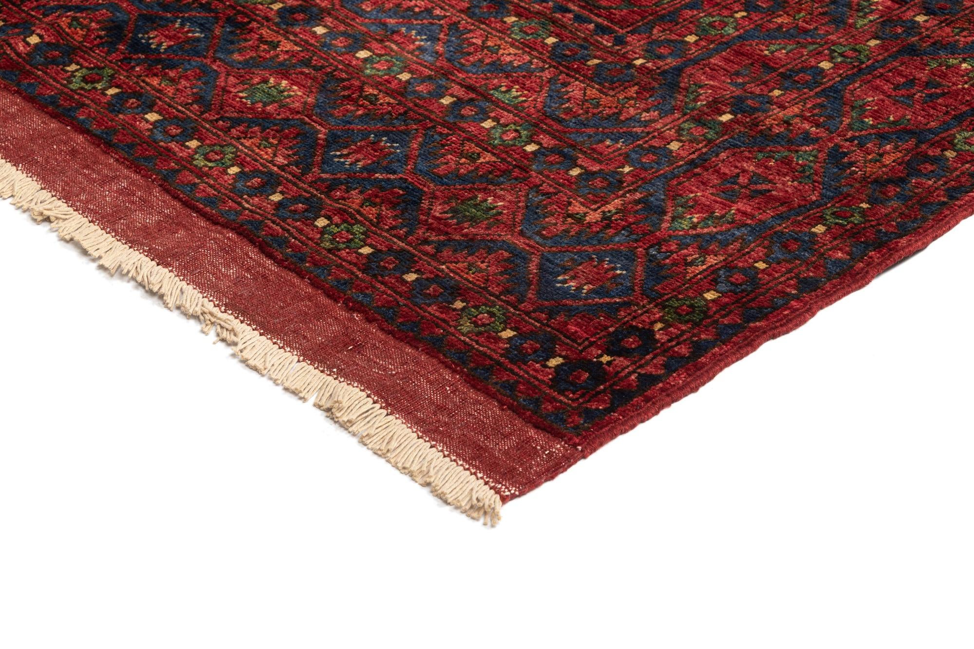 7' 2 x 10' 8 Ersari Afghan Wool Rug