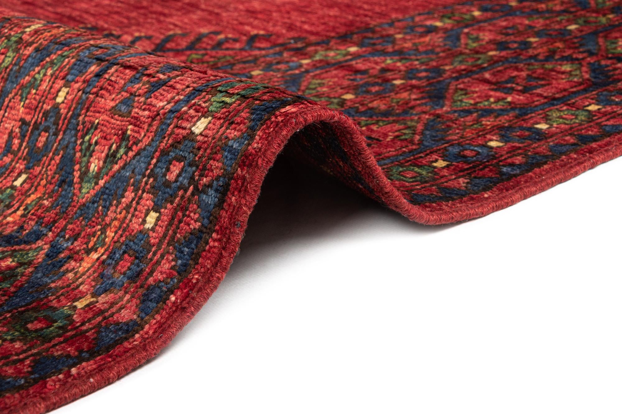7' 2 x 10' 8 Ersari Afghan Wool Rug