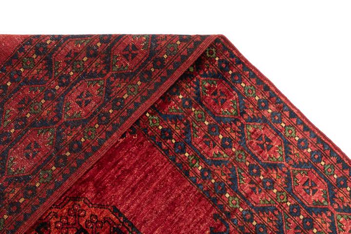 7' 2 x 10' 8 Ersari Afghan Wool Rug
