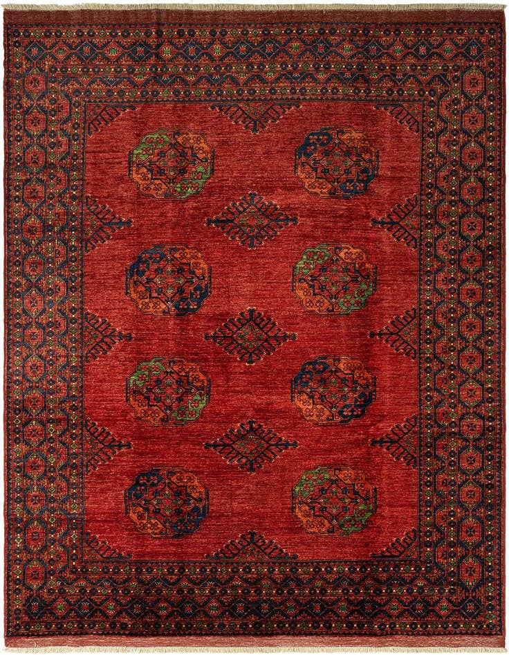 Detail image of 7' 2 x 10' 8 Ersari Afghan Wool Rug
