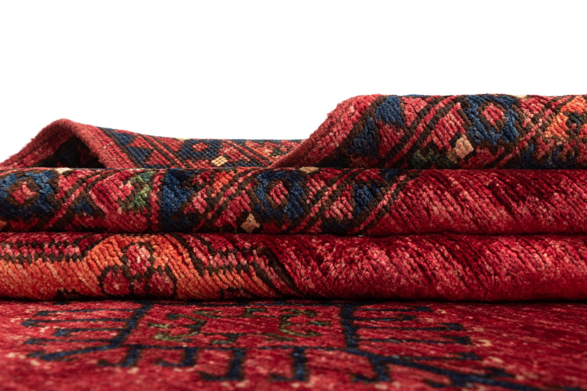 6' 11 x 9' 5 Ersari Afghan Wool Rug