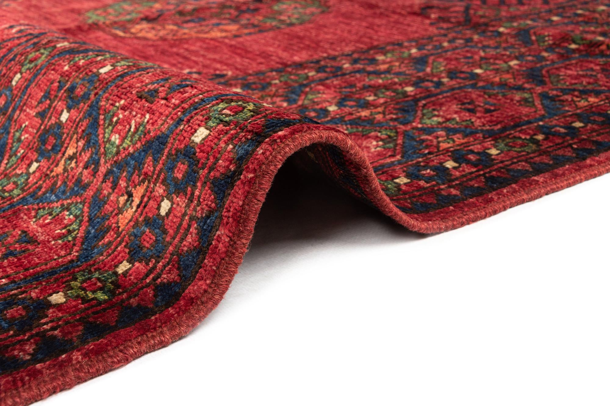 6' 11 x 9' 5 Ersari Afghan Wool Rug
